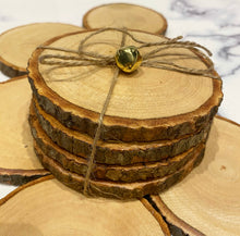 Load image into Gallery viewer, Natural Wooden Coasters
