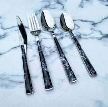 Load image into Gallery viewer, Black Marble Cutlery Set
