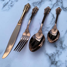 Load image into Gallery viewer, Rose Gold Cutlery Set
