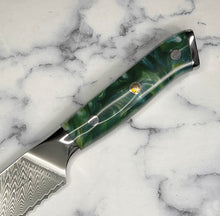 Load image into Gallery viewer, Galaxy Damascus Bread Knife
