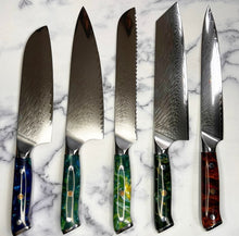 Load image into Gallery viewer, Galaxy Damascus Chef Knife Set
