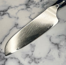 Load image into Gallery viewer, Galaxy Damascus Santoku Chef Knife
