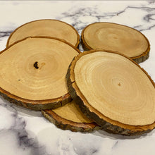 Load image into Gallery viewer, Natural Wooden Coasters
