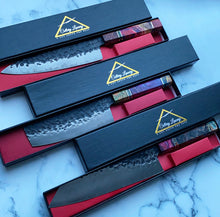 Load image into Gallery viewer, Technicoloured Chef Knife Set
