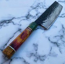 Load image into Gallery viewer, Technicoloured Nakiri Knife
