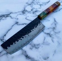 Load image into Gallery viewer, Technicoloured Nakiri Knife
