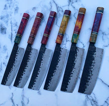 Load image into Gallery viewer, Technicoloured Nakiri Knife
