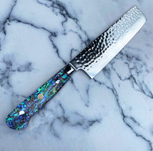 Load image into Gallery viewer, Abalone Pāua Nakiri Knife
