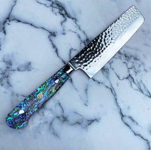 Abalone Pāua Nakiri Knife