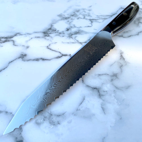 Damascus Bread Knife