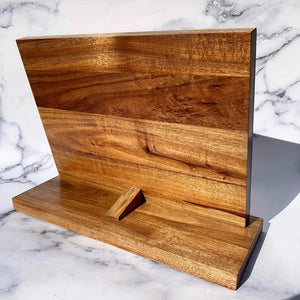 Acacia Wood Magnetic Knife Block