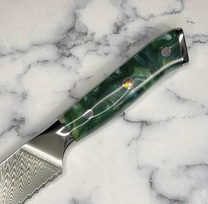 Galaxy Damascus Bread Knife