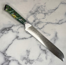 Load image into Gallery viewer, Galaxy Damascus Bread Knife
