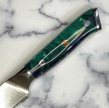 Load image into Gallery viewer, Galaxy Damascus Bread Knife
