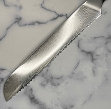 Load image into Gallery viewer, Galaxy Damascus Bread Knife
