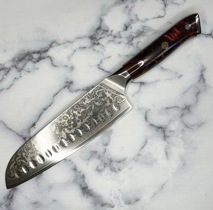 Galaxy Damascus Santoku Kitchen Knife