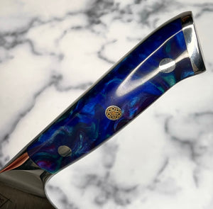 Galaxy Damascus Santoku Chef Knife