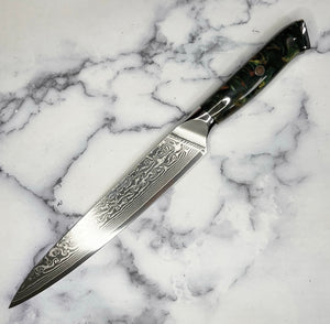 Galaxy Damascus Slicing Chef Knife